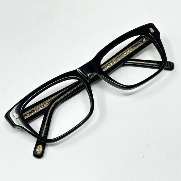 eyevan Del Prado Eyeglasses Frame Black PBK/G Made In Japan 53 [] 18 147 - Picture 10 of 15
